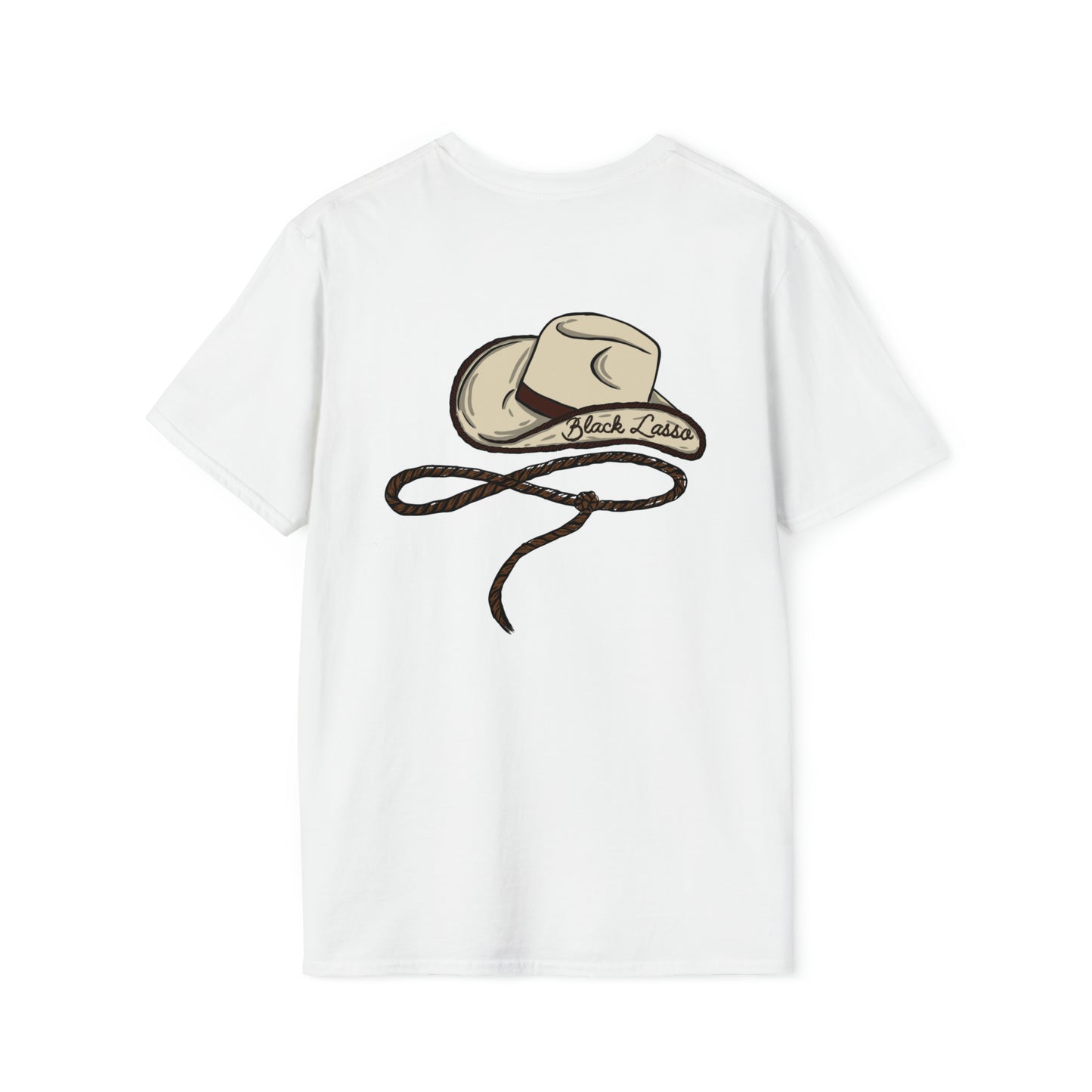 Black Lasso Hat Softstyle T-Shirt